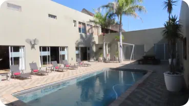 Swimming Pool at Sunset Game Lodge Gay Owned and Managed